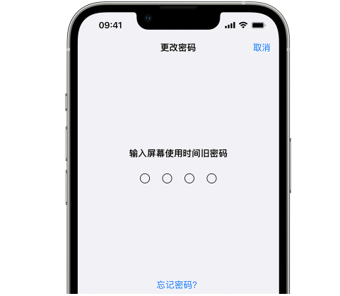 明水iPhone屏幕维修分享iPhone屏幕使用时间密码忘记了怎么办 