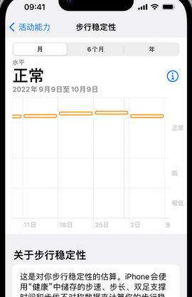 明水iPhone手机维修如何在iPhone开启'步行稳定性通知'