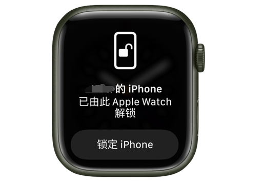 明水苹果手机维修分享用 AppleWatch 解锁配备面容 ID 的 iPhone方法 